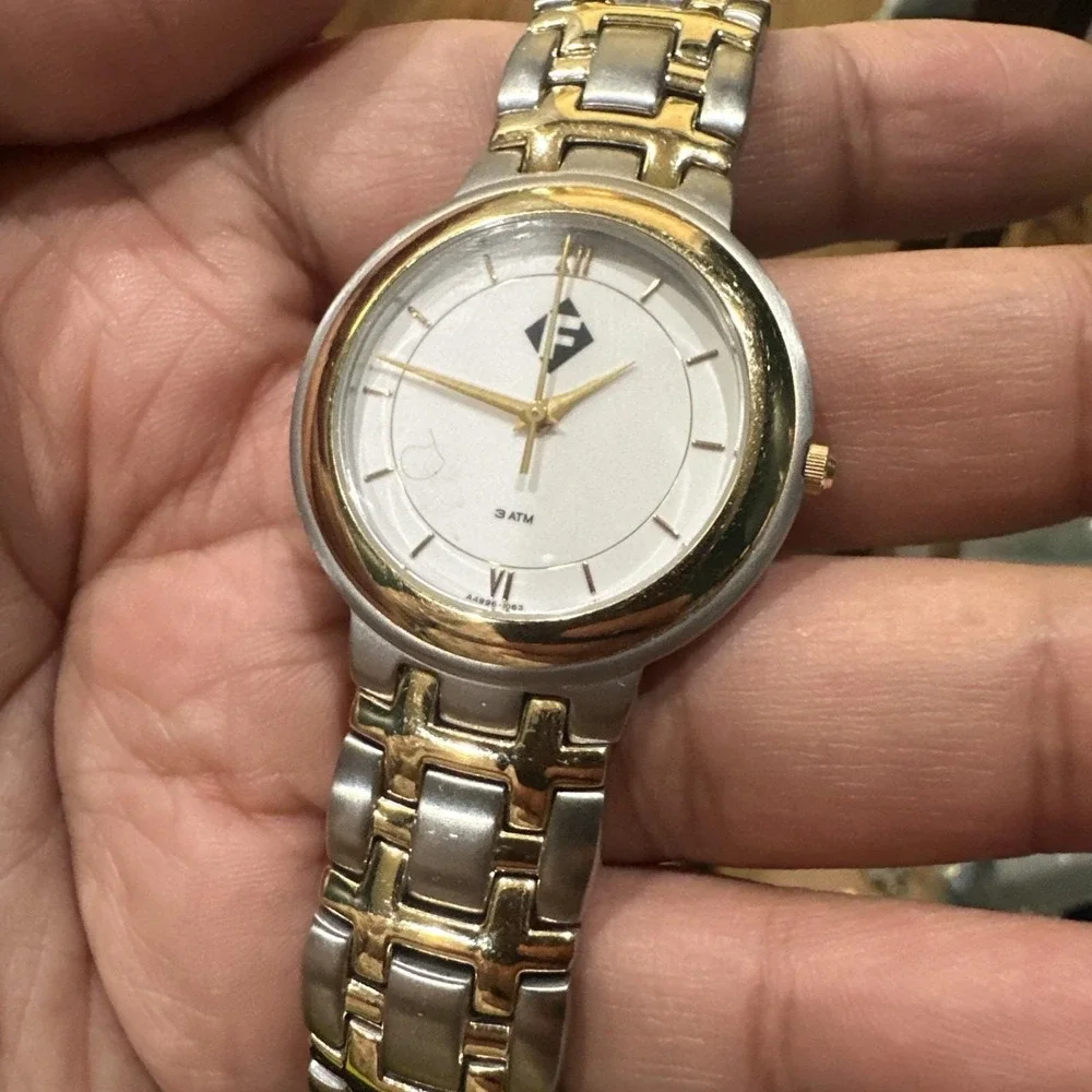 Working Two Tone Heavy‎ F Watch 3 Atm Unisex Watch 33mm Fit 8 Inch New Battery
